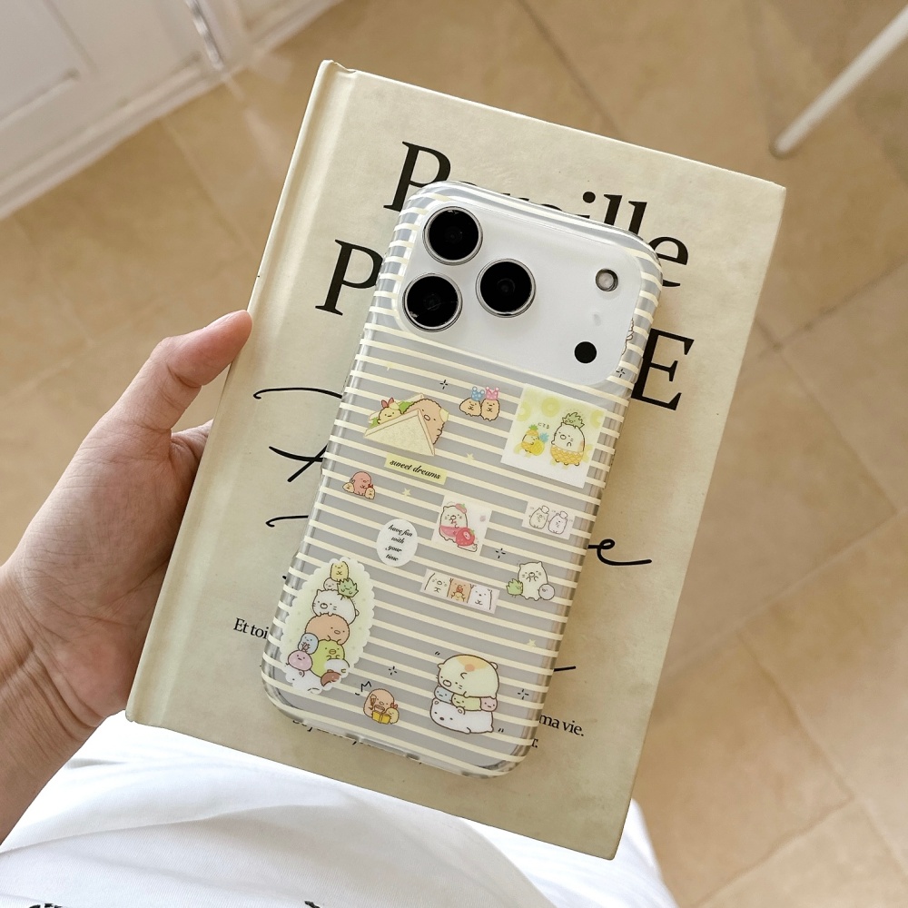 Dual Phone Holder - New Cute Cartoon Sticker Printed Phone