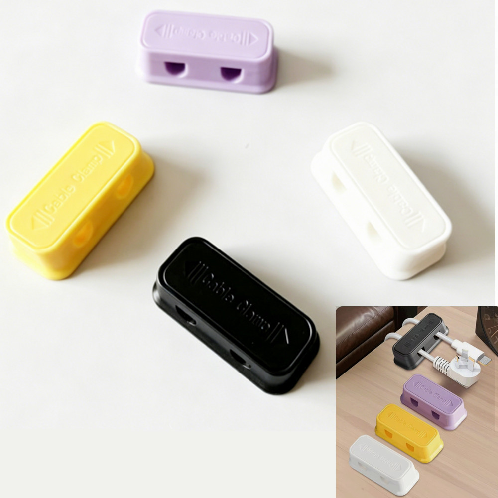 Dual Phone Holder - Magnetic cable clips Dual Cord Holder