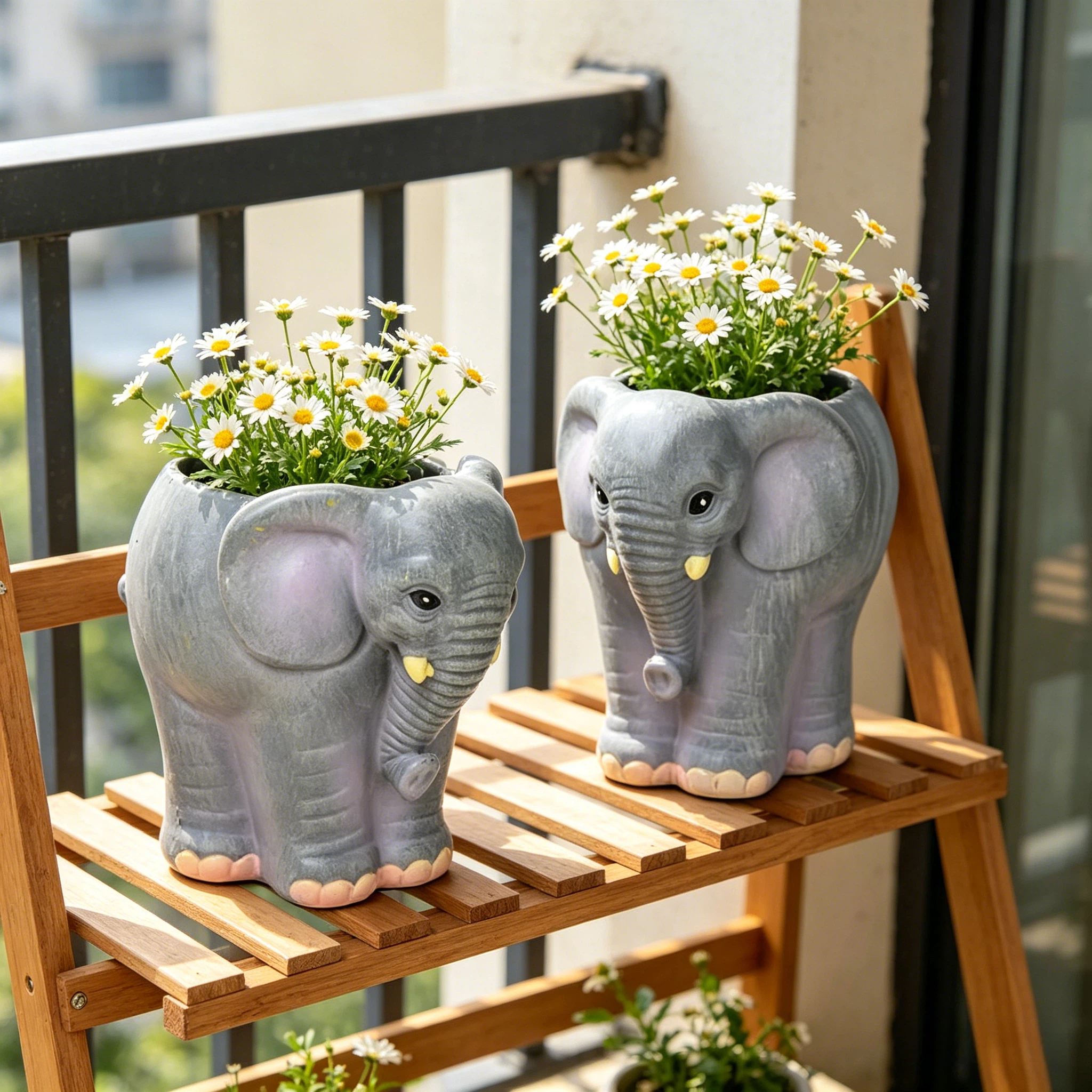 Desk Setup Small Room - 1Pc, Soft and Cute Elephant-Shaped Resin