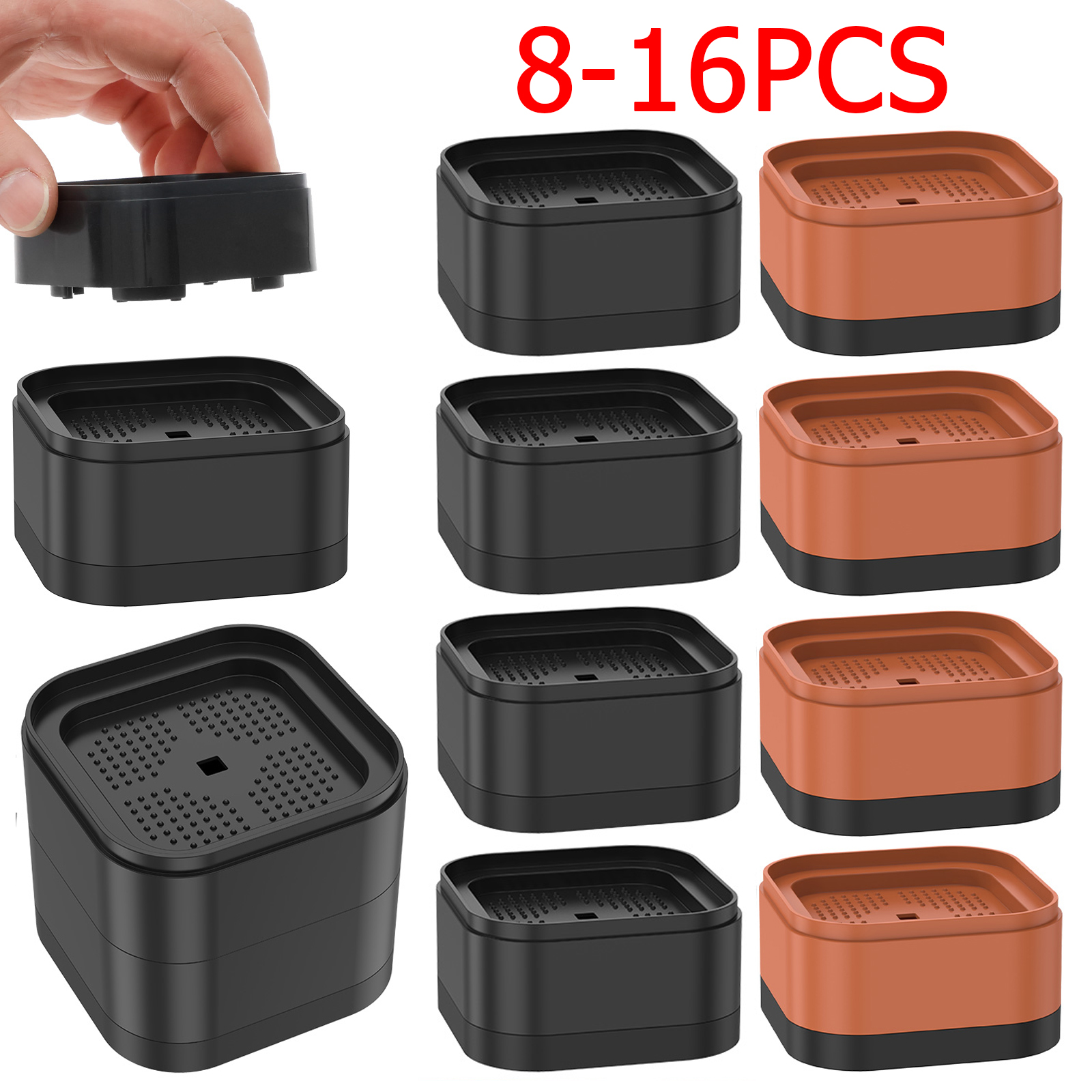 Desk Setup Riser - 8-16 Pcs Furniture Risers Nonslip Bottom