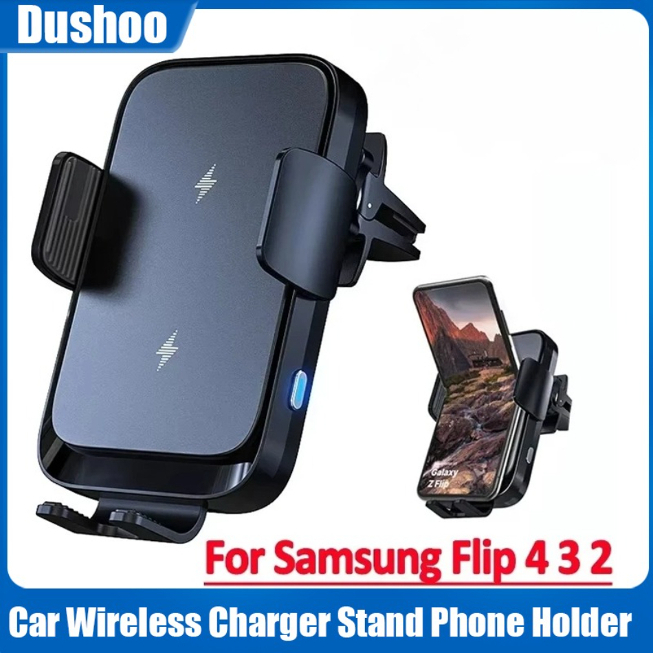 Dual Phone Holder - Wireless Car Charger Dual Coil Car