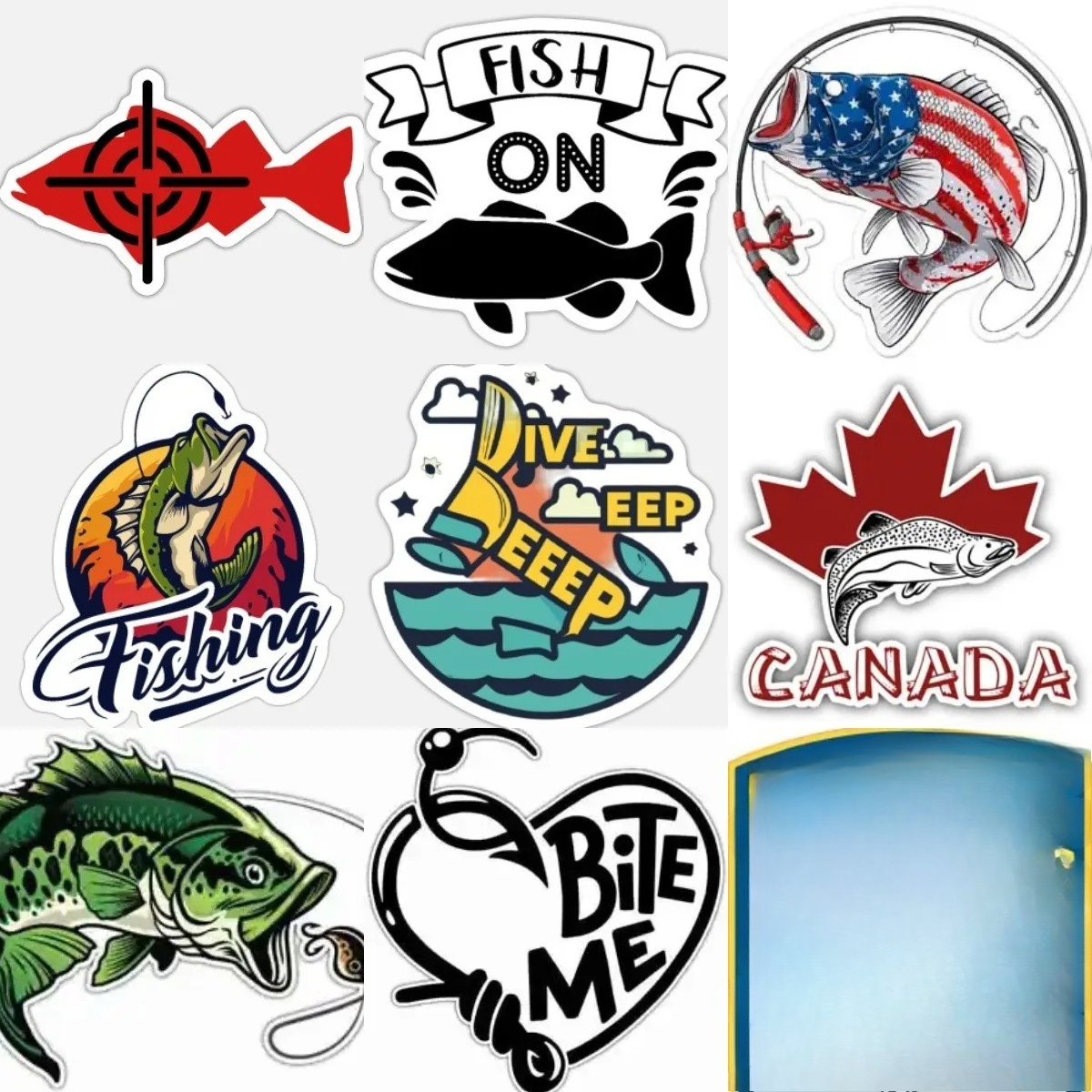 Desk Setup Notebook - Perch Fishing Stickers Window Vinyl Laptop