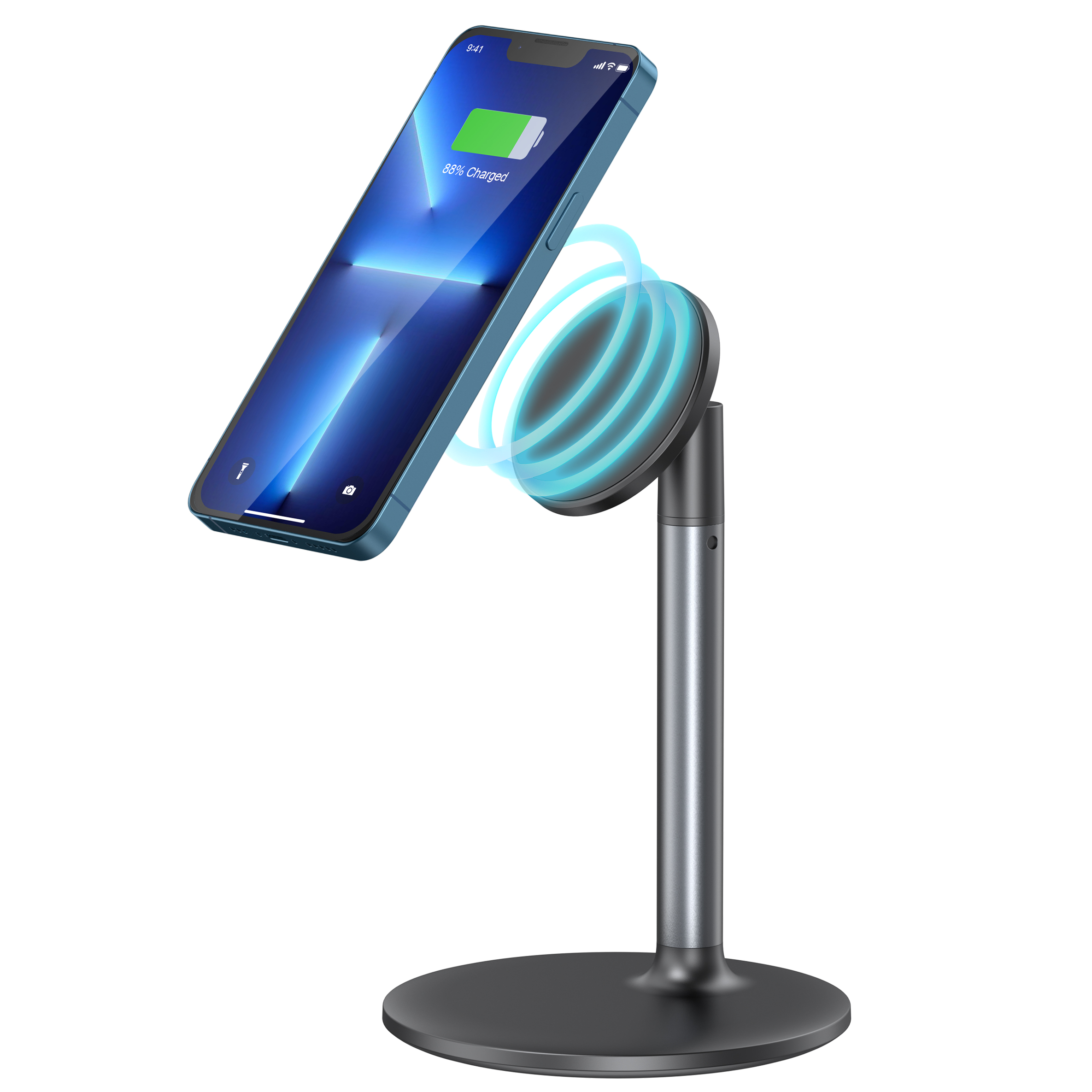 Desk Setup Home Office - Magnetic Desk Phone Stand for iPhone16