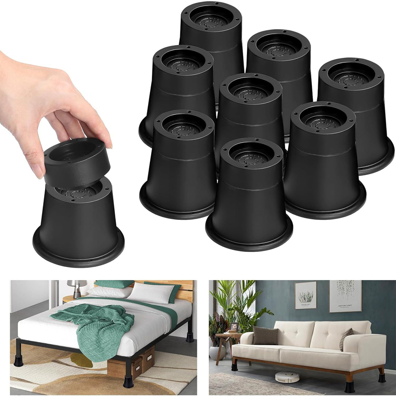 4Pcs Heavy Duty Furniture Rise - Desk Setup Riser avis et prix