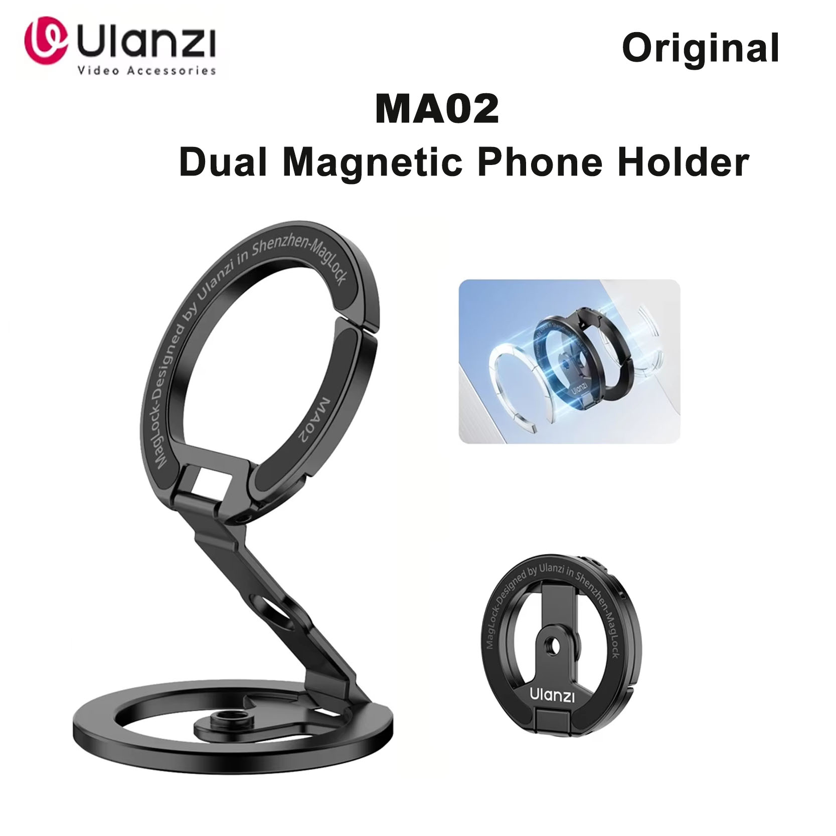Original Ulanzi MA02 MagLock D - Dual Phone Holder avis et prix