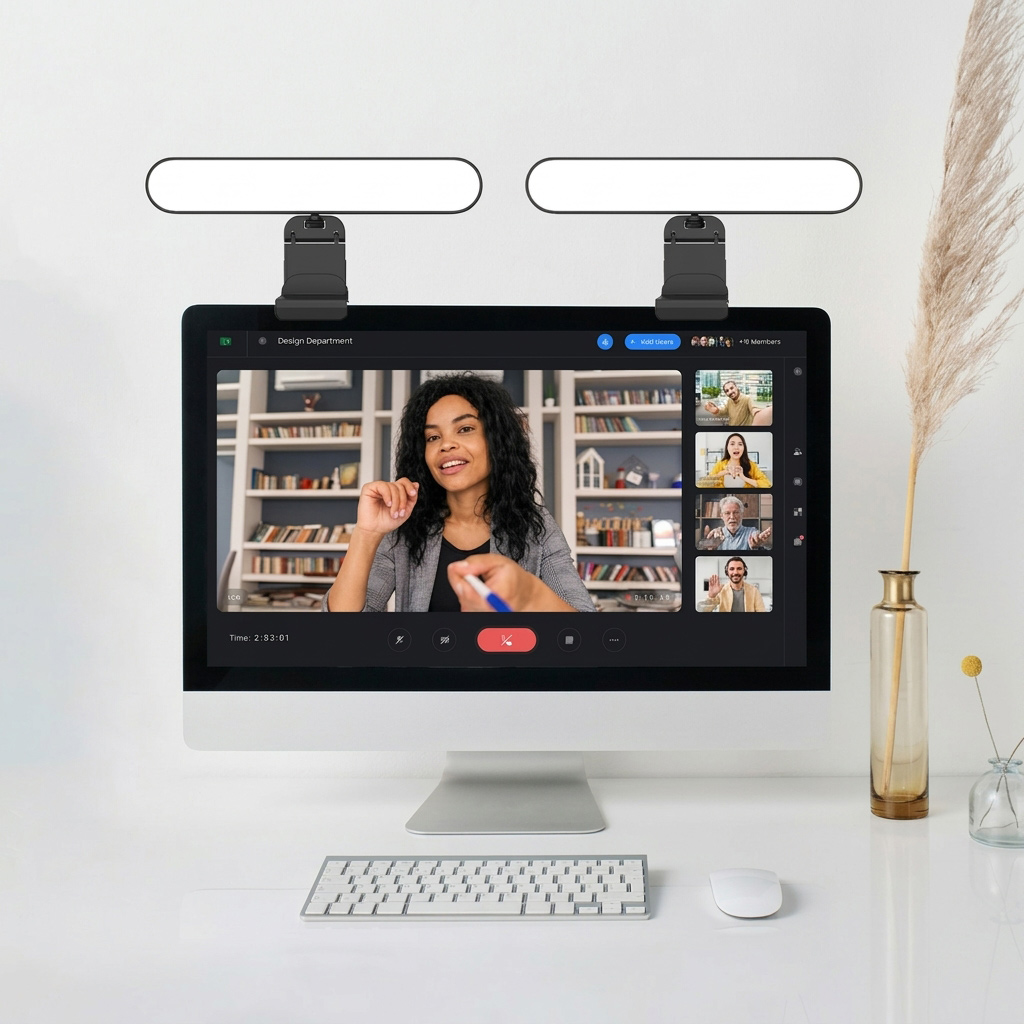 Touch Dimmable LED Screen Lamp - Desk Setup For 2 Laptops avis et prix