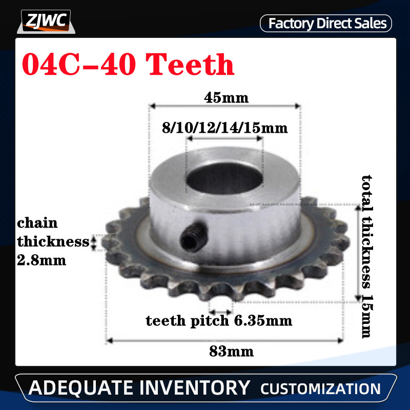 1pc 04C 40T Sprocket 40 Teeth  - Desk Setup Gear avis et prix