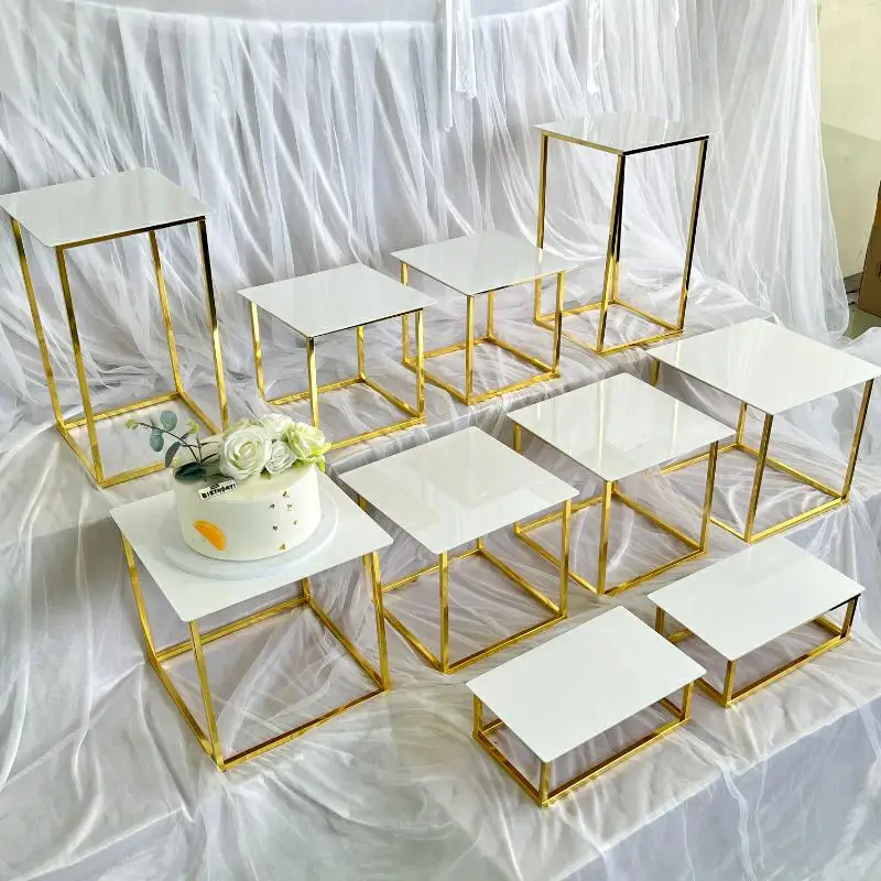 12-20 PCS Luxury Gold Frame Wh - Desk Setup Riser avis et prix