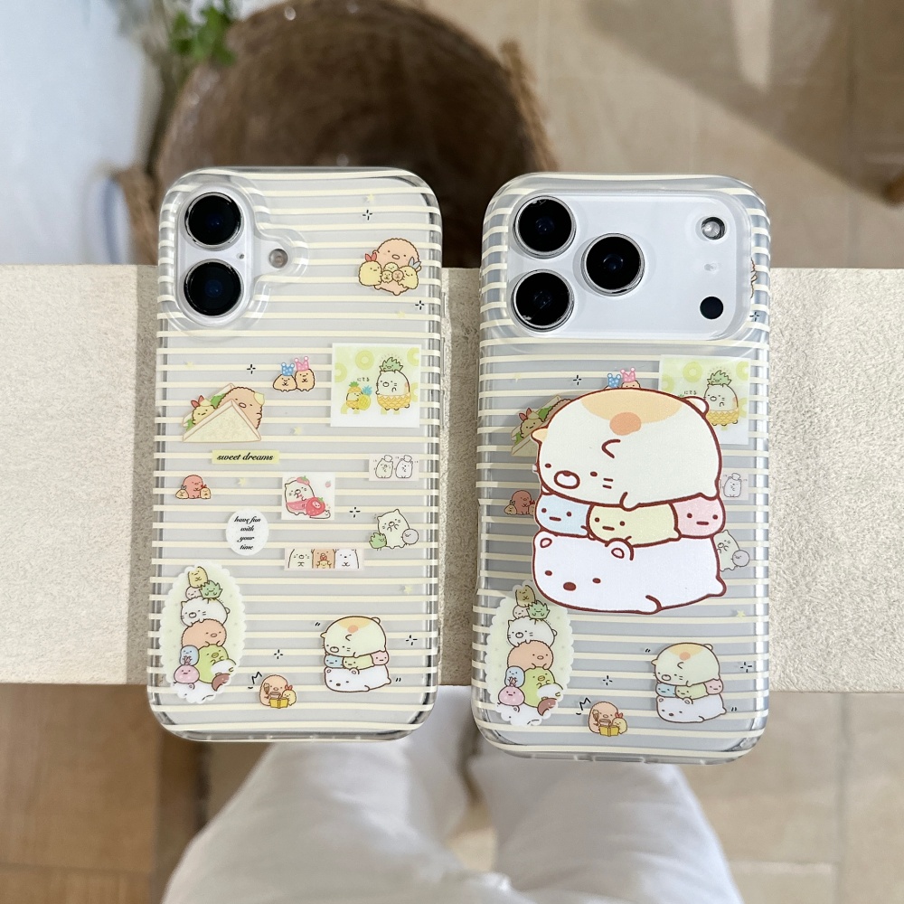 New Cute Cartoon Sticker Print - Dual Phone Holder avis et prix