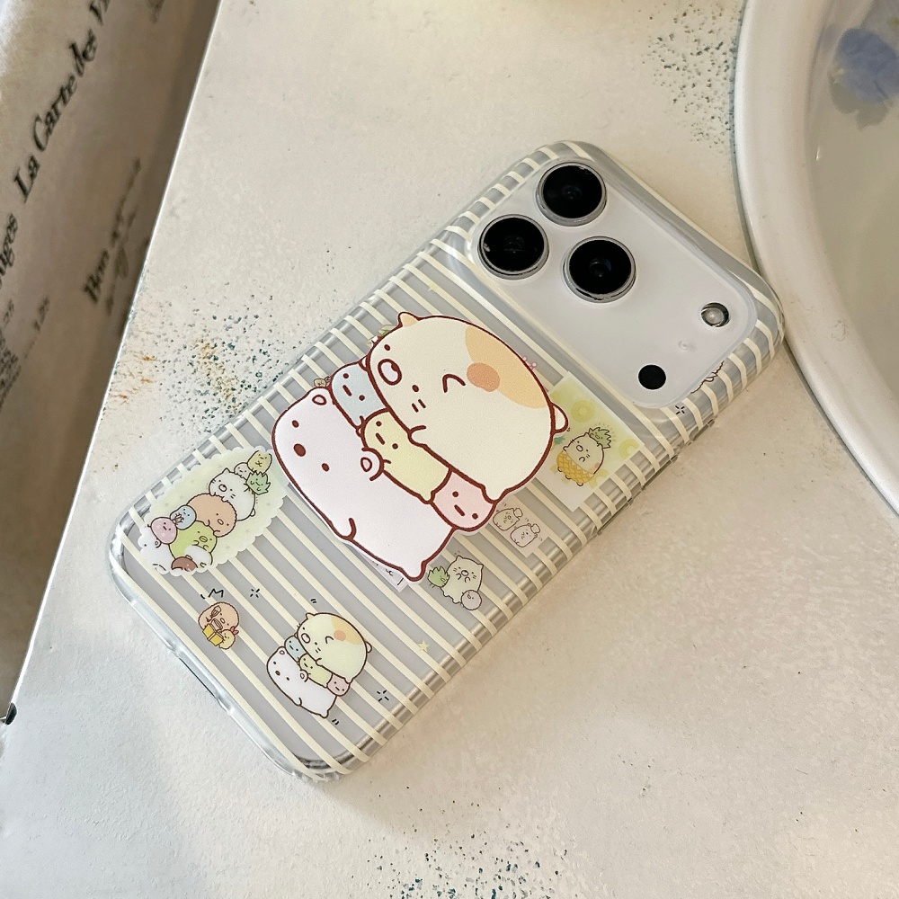 New Cute Cartoon Sticker Print - Dual Phone Holder avis et prix
