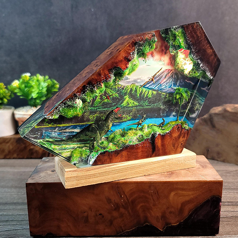 Table Resin Lamp Dinosaur Figu - Desk Setup Lamp avis et prix