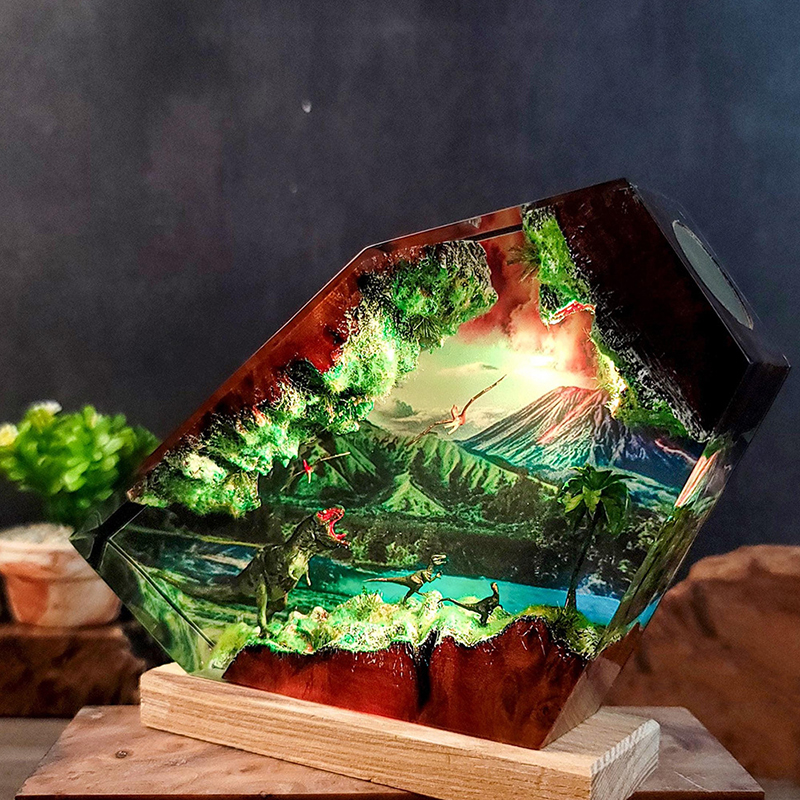 Table Resin Lamp Dinosaur Figu - Desk Setup Lamp avis et prix