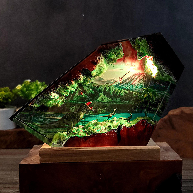 Table Resin Lamp Dinosaur Figu - Desk Setup Lamp avis et prix