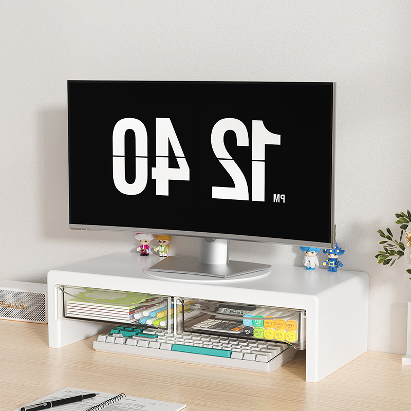 2-Tier Monitor Stand, Plastic  - Desk Setup Riser avis et prix