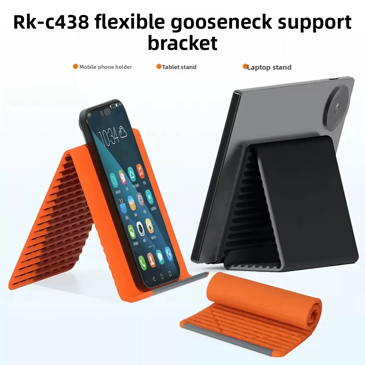 Portable Foldable Silicone Pho - Dual Phone Holder avis et prix