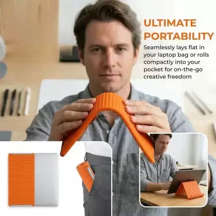Portable Foldable Silicone Pho - Dual Phone Holder avis et prix