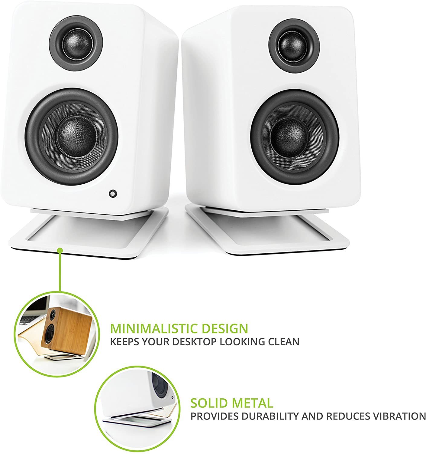 2pcs Desktop Speaker Stands fo - Desk Setup With Speakers avis et prix