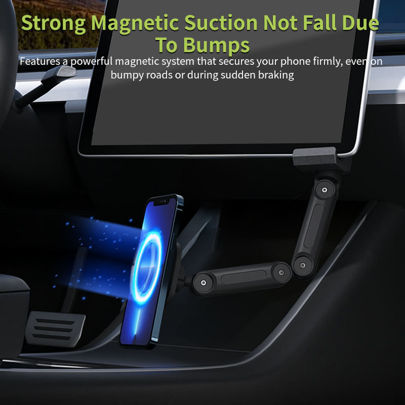 Foldable wireless magnetic pho - Dual Phone Holder avis et prix