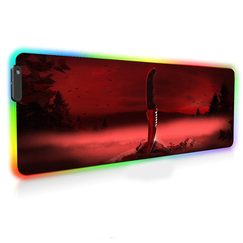 Mousemat Xxl Rubber Mat Knife  - Desk Setup Gaming And Work avis et prix
