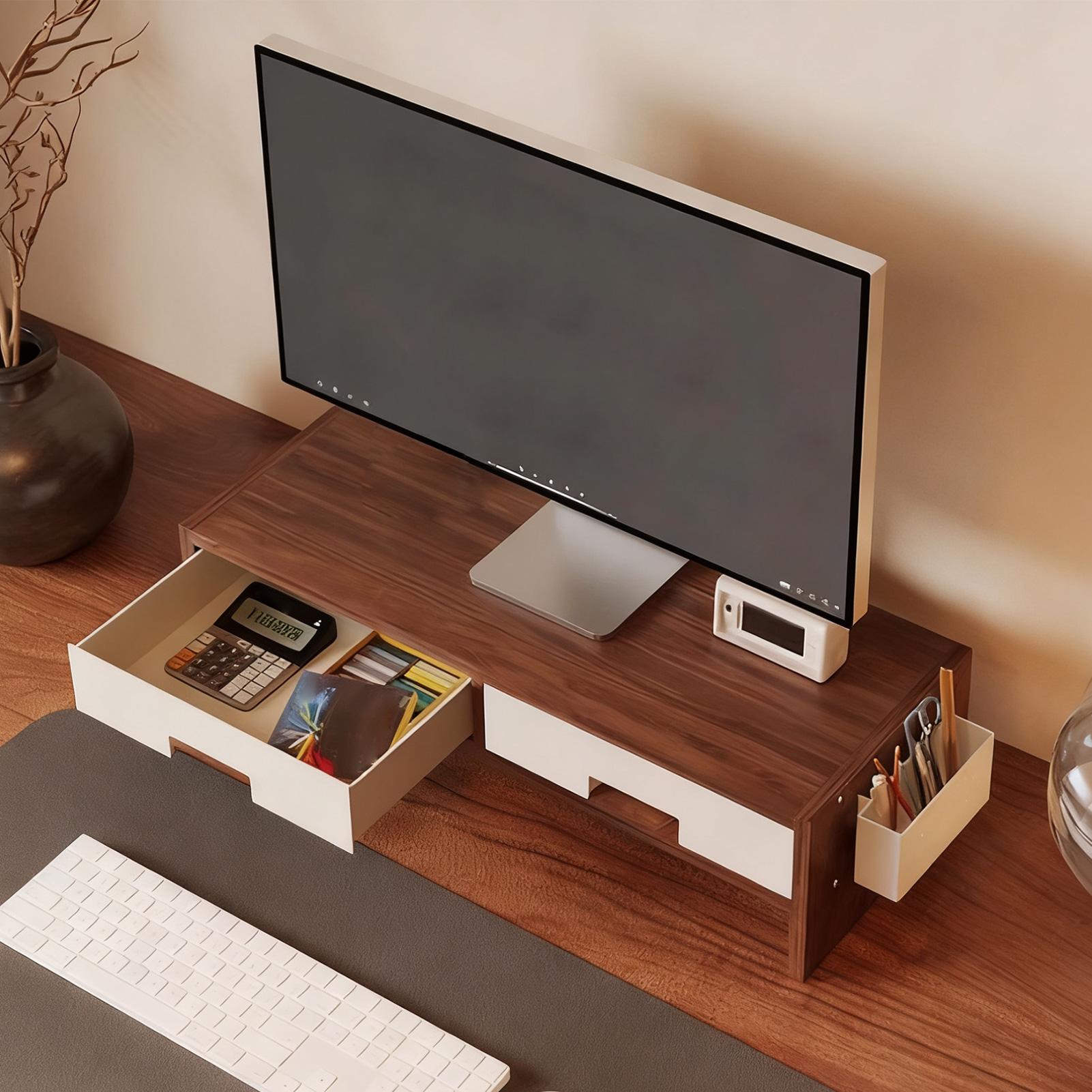 Desk Monitor Stand Riser Doubl - Desk Setup Riser avis et prix