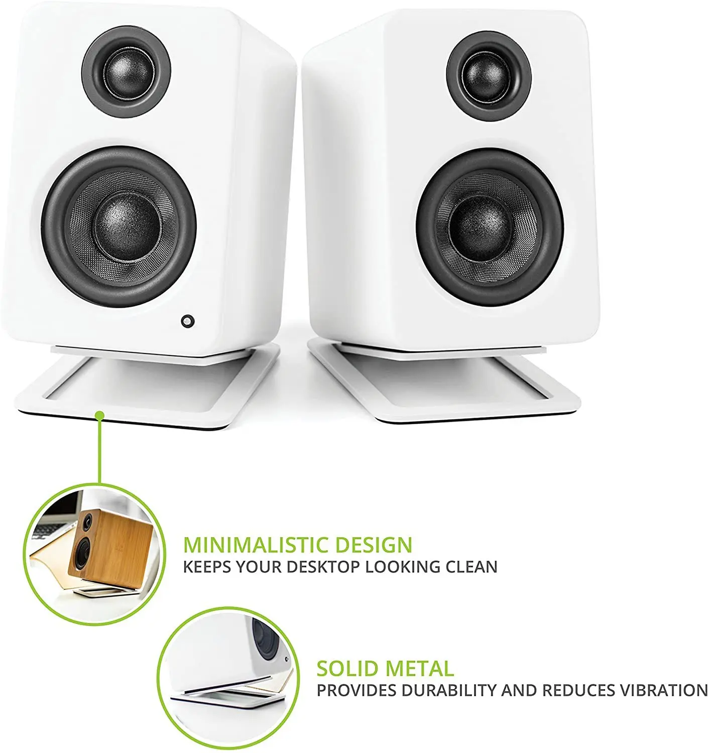 2pcs Desktop Speaker Stands fo - Desk Setup With Speakers avis et prix