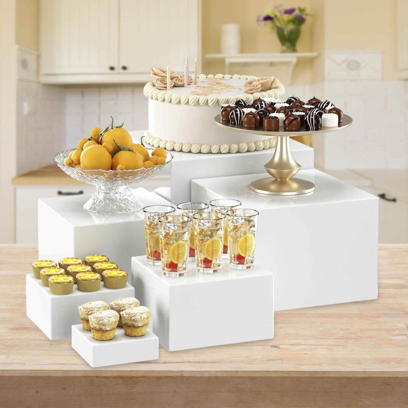 6x Acrylic Buffet Riser Desser - Desk Setup Riser avis et prix