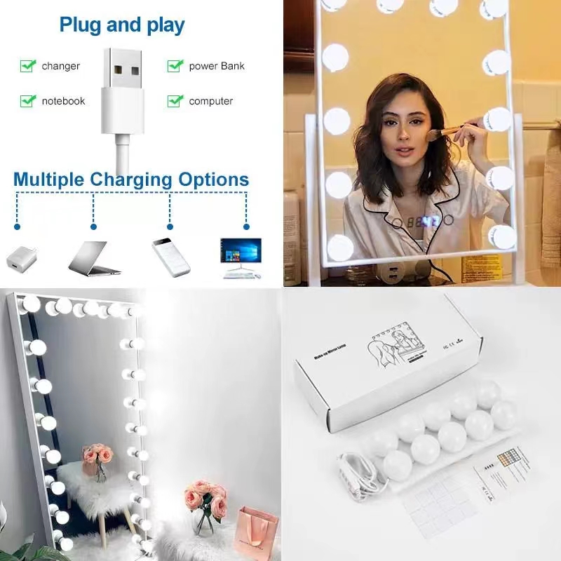 LED Light Paste Mirror Makeup  - Desk Setup Lamp avis et prix