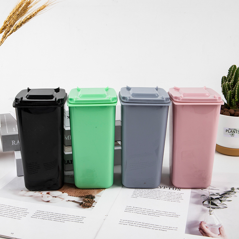 1Pcs Mini Desktop Trash Can Pl - Desk Setup Clean avis et prix
