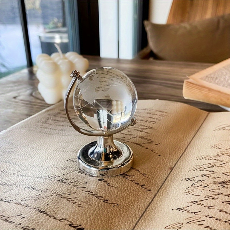 1pc Mini Crystal Globe Decor C - Desk Setup Home Office avis et prix