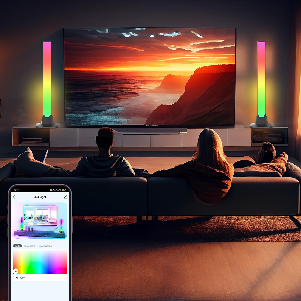RGB LED Lights Bar Bluetooth S - Desk Setup With Tv avis et prix