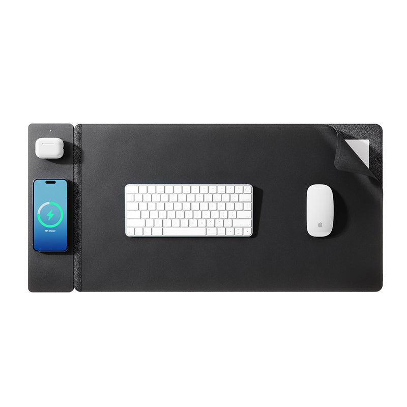 15W Magnetic Wireless Charging - Desk Pad Leather Large avis et prix