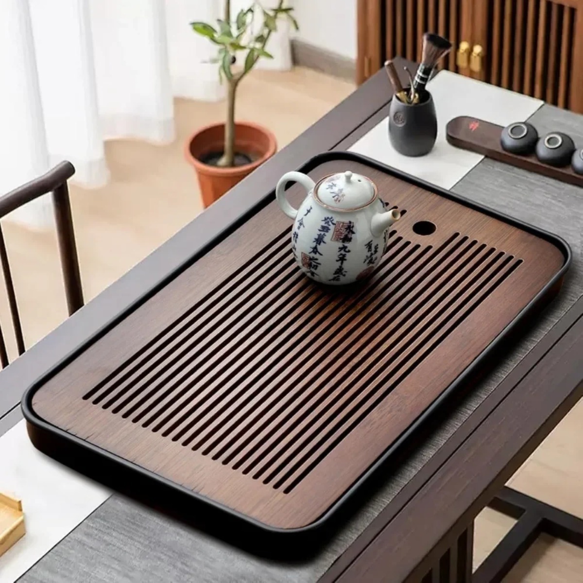 Portable Detachable Bamboo Tea - Desk Setup Clean avis et prix