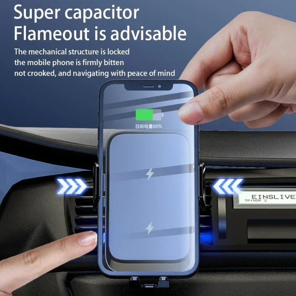 Wireless Car Charger Dual Coil - Dual Phone Holder avis et prix
