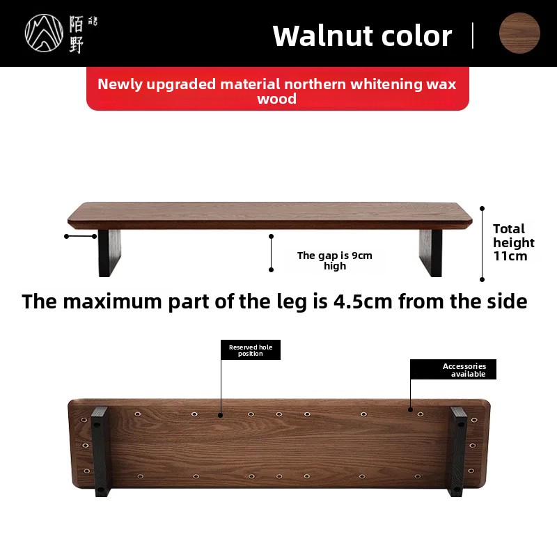 Solid Wood Monitor Riser Stand - Desk Setup Riser avis et prix