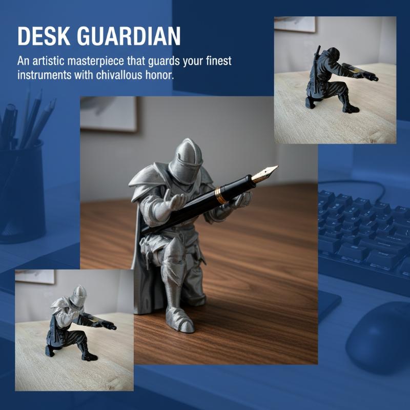 Knight Pen Holder Resin Mediev - Desk Setup Home Office avis et prix