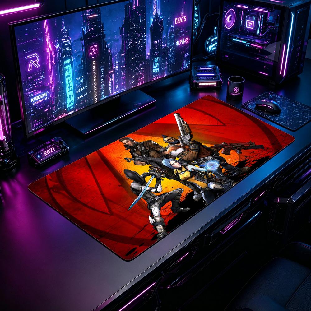 Gaming Mouse Pad BBorderlands  - Desk Setup For 2 Laptops avis et prix