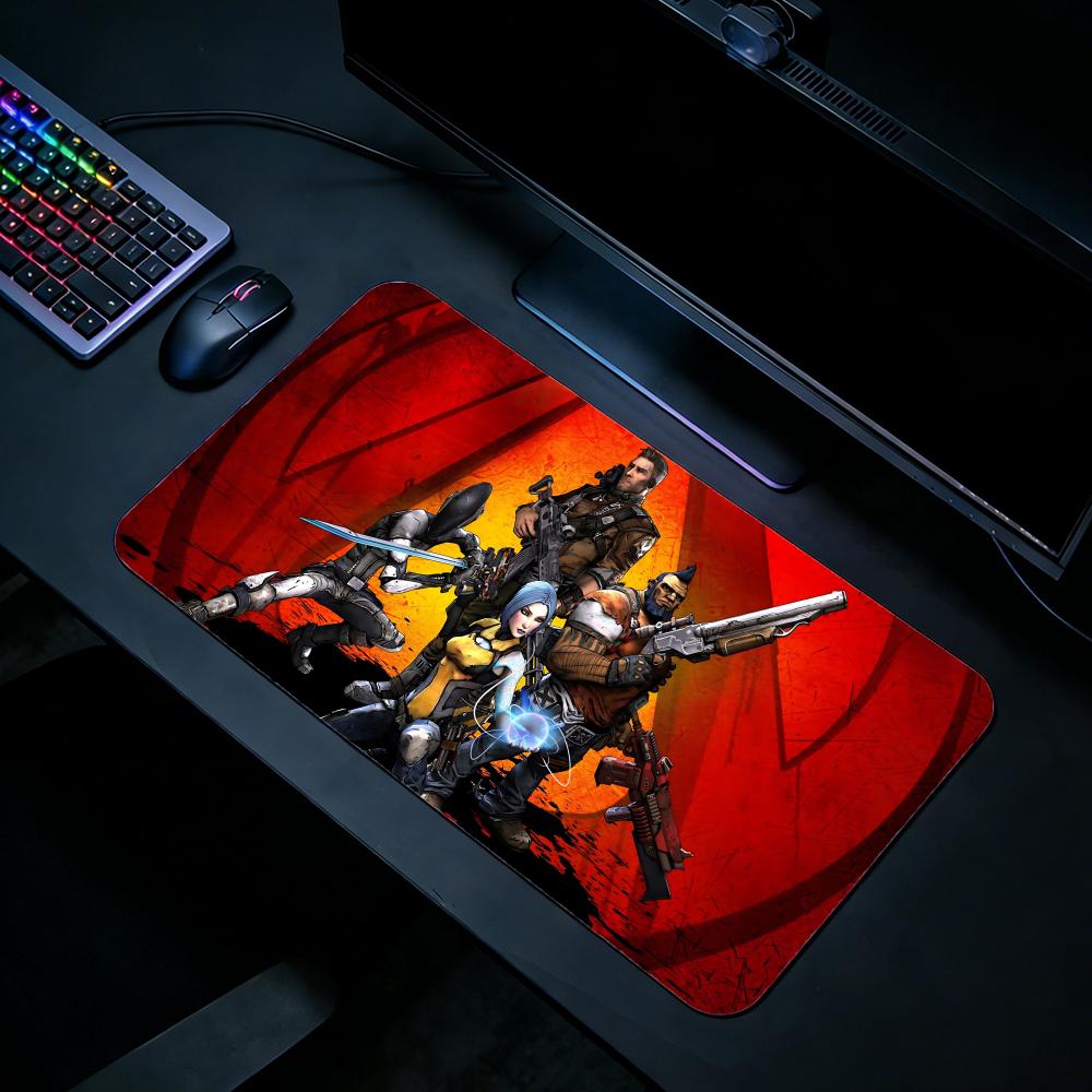 Gaming Mouse Pad BBorderlands  - Desk Setup For 2 Laptops avis et prix