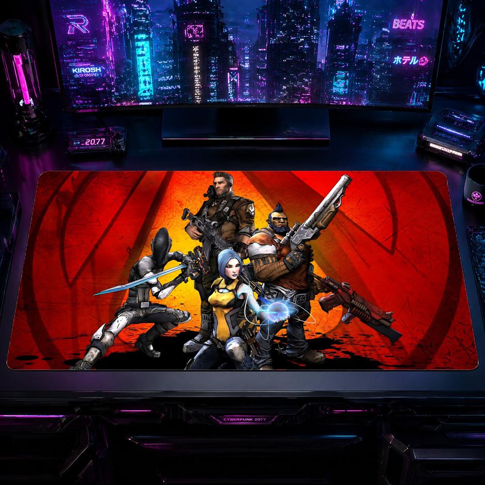 Gaming Mouse Pad BBorderlands  - Desk Setup For 2 Laptops avis et prix