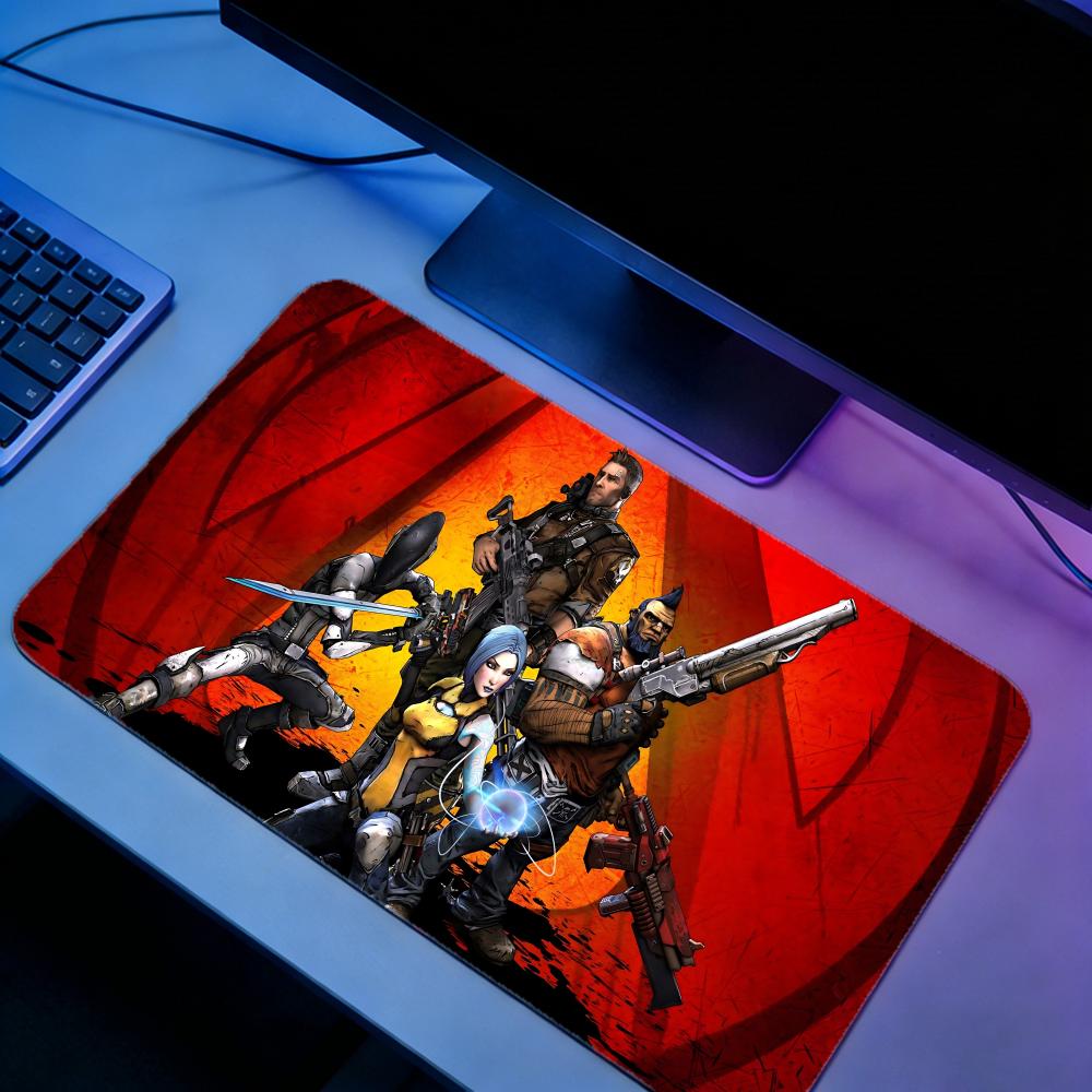 Gaming Mouse Pad BBorderlands  - Desk Setup For 2 Laptops avis et prix