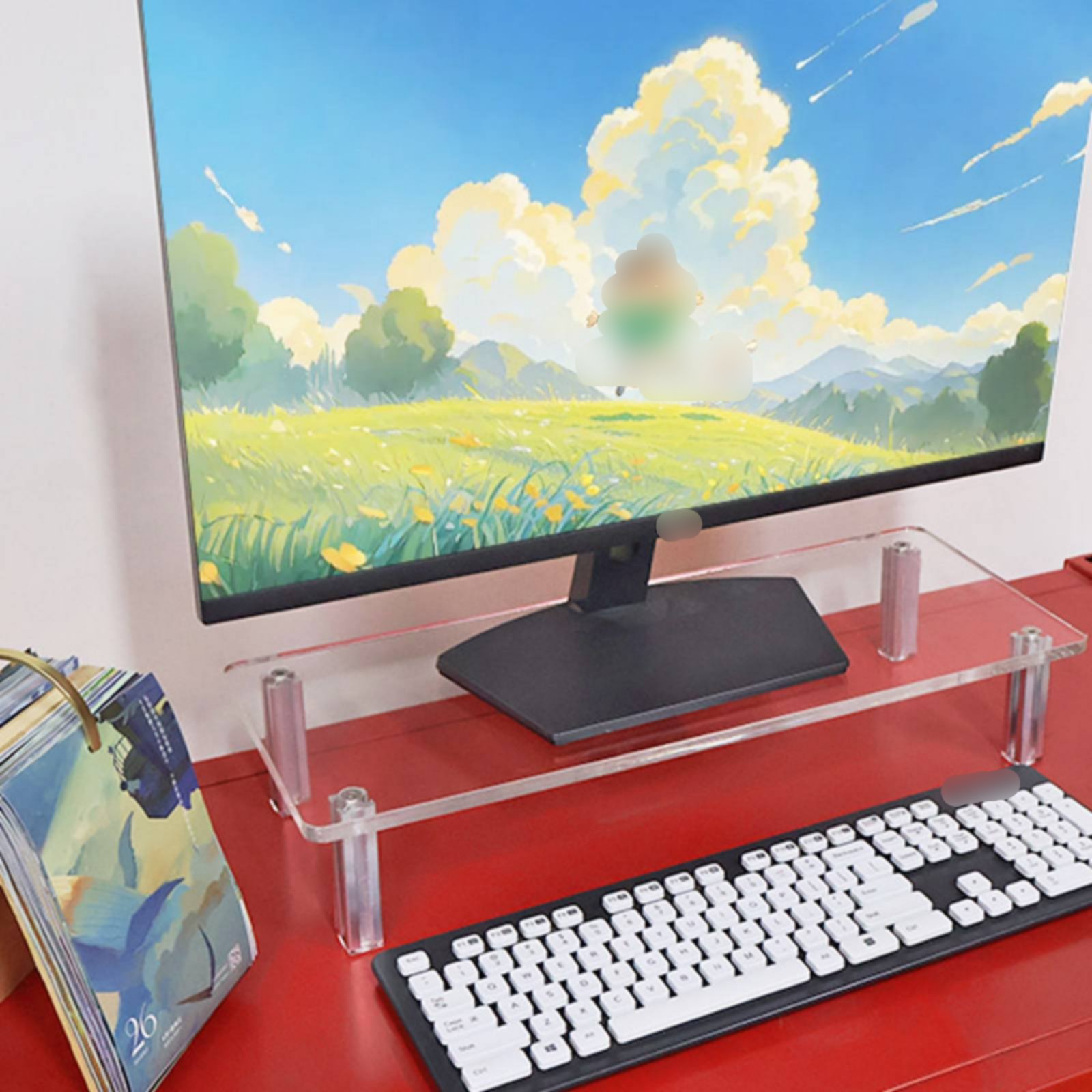 Acrylic Monitor Stand Easy to  - Desk Setup Riser avis et prix