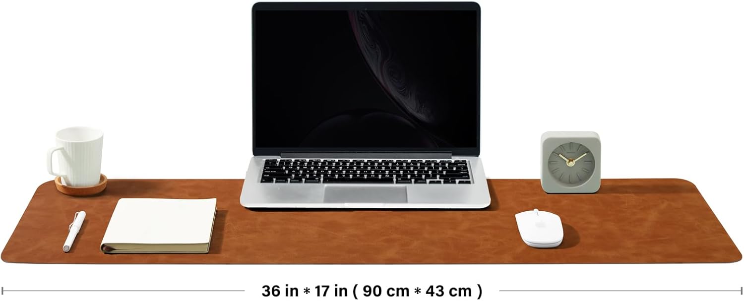 Distressed Leather Desk Mat -  - Desk Pad Leather Large avis et prix