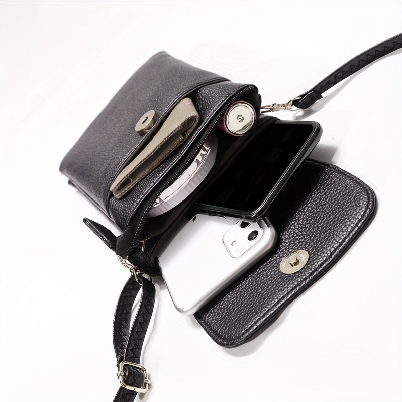 Women Leather Crossbody Phone  - Dual Phone Holder avis et prix