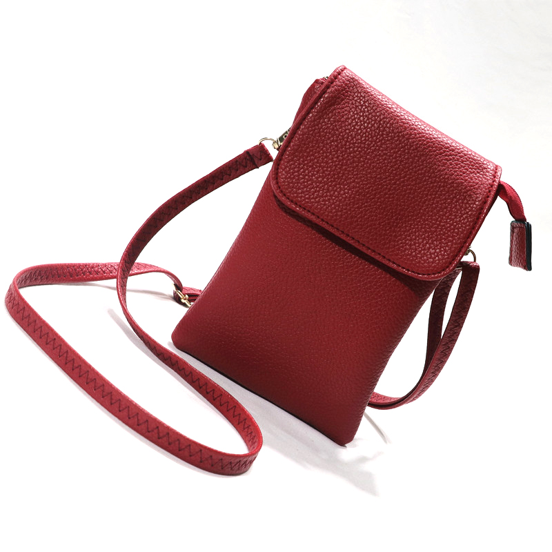 Women Leather Crossbody Phone  - Dual Phone Holder avis et prix