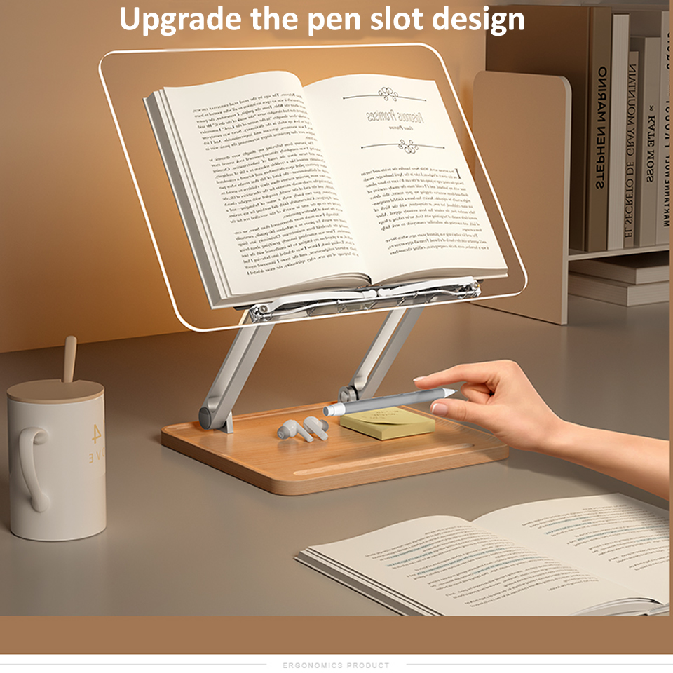 Wooden Reading Stand with ligh - Desk Setup Lamp avis et prix