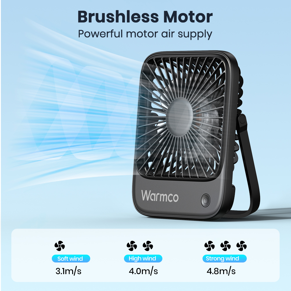 Warmco Mini Fan USB Desk Fan P - Desk Setup Gear avis et prix