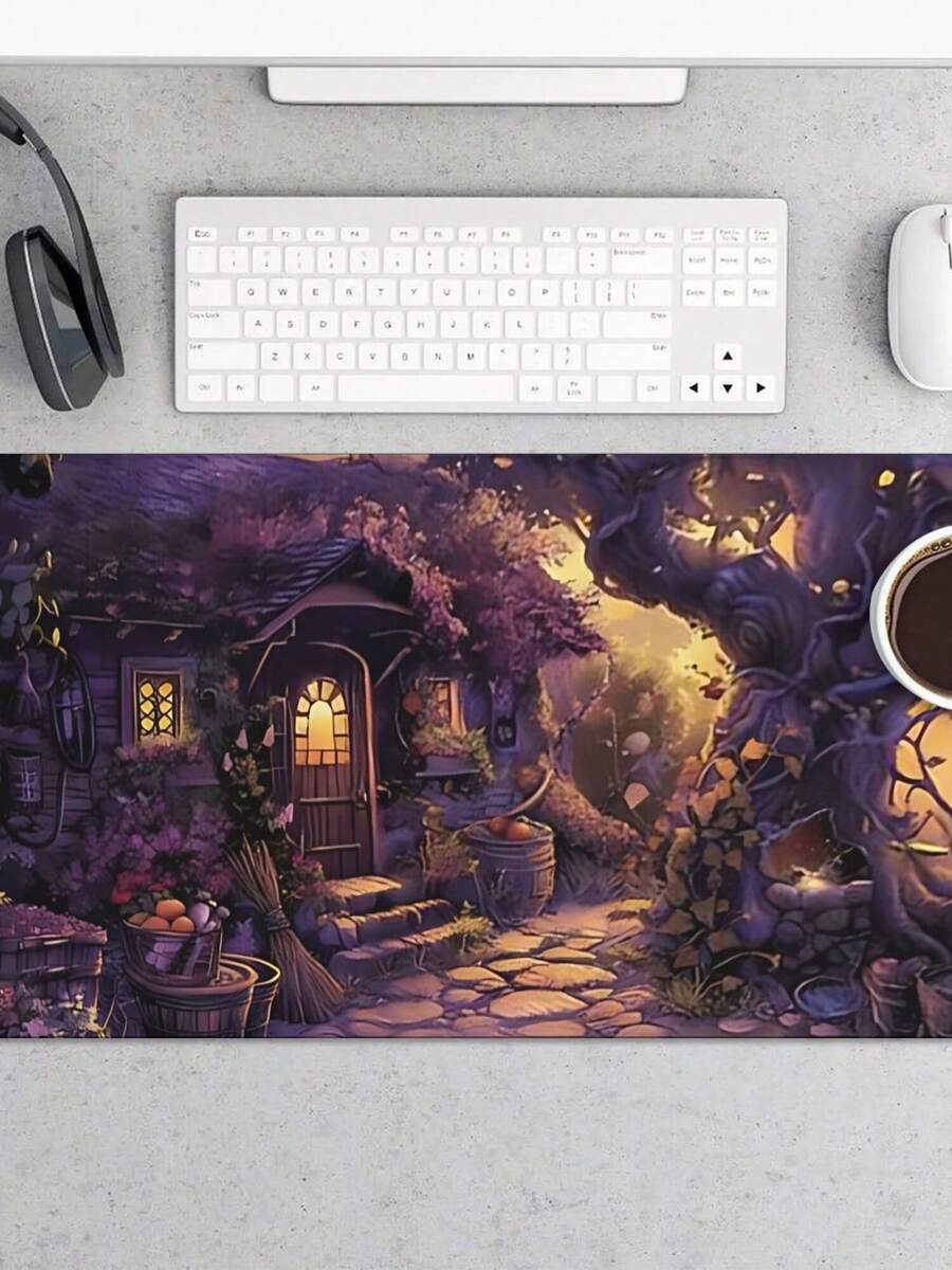 Large Gaming Mouse Pad With Fa - Desk Setup Gaming And Work avis et prix