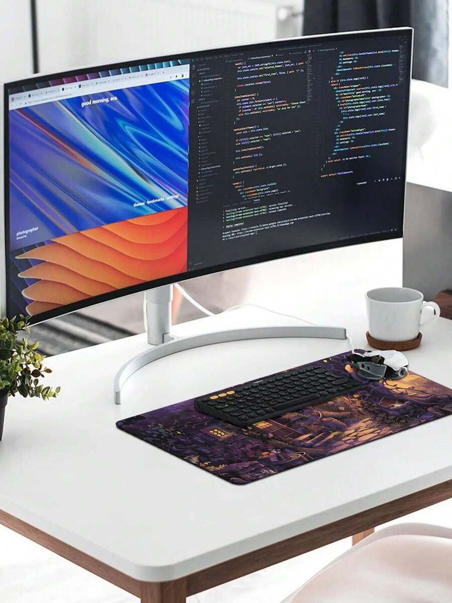 Large Gaming Mouse Pad With Fa - Desk Setup Gaming And Work avis et prix