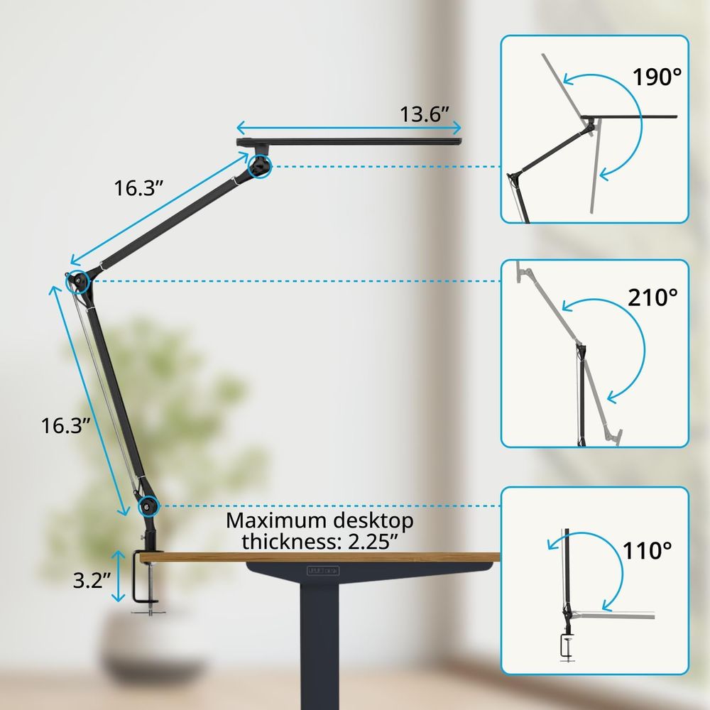 Adjustable 3-Color LED Desk La - Desk Setup Lamp avis et prix