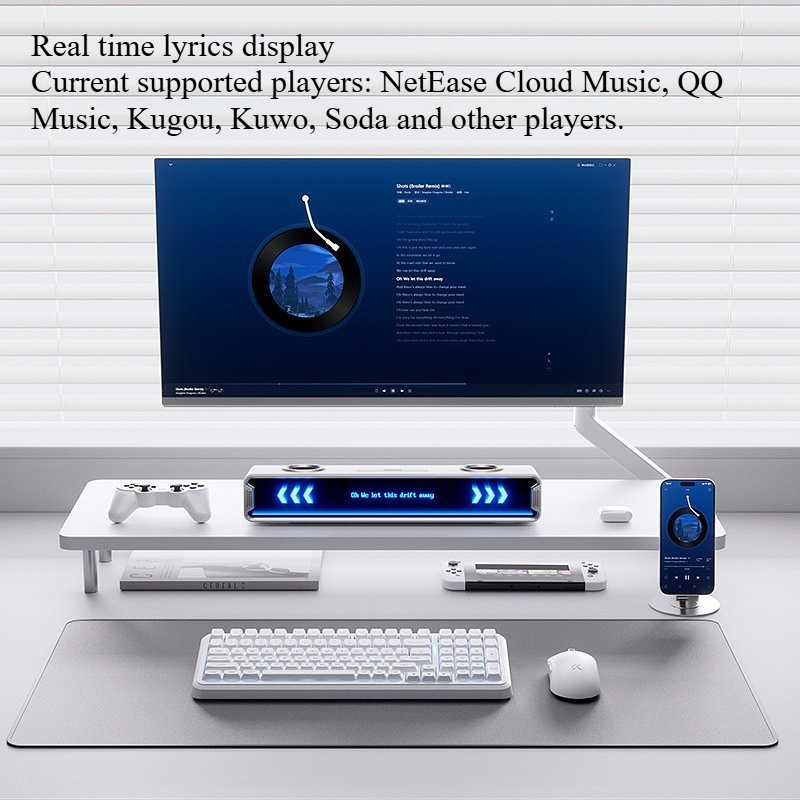 K20 GT Full Screen Subtitle Sp - Desk Setup With Speakers avis et prix