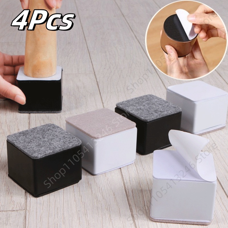 4Pcs Heavy Metal Furniture Fee - Desk Setup Riser avis et prix